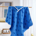 cape de bain bébé Bleu motif nuage