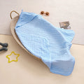 Cape de bain bébé coton  bleu